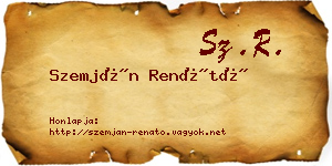Szemján Renátó névjegykártya